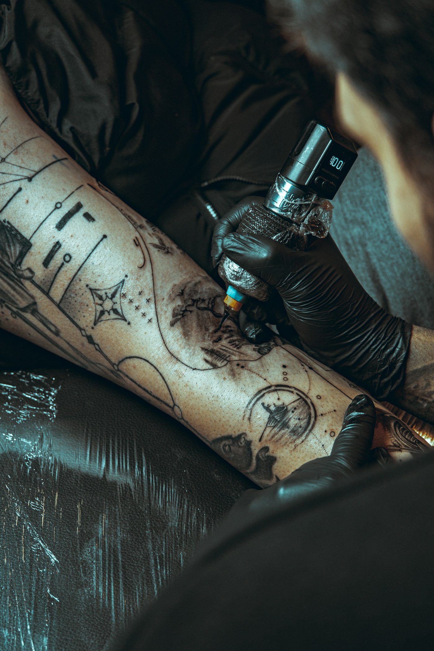 Sacred Geometry — Blackwork flash by Theo Vance
