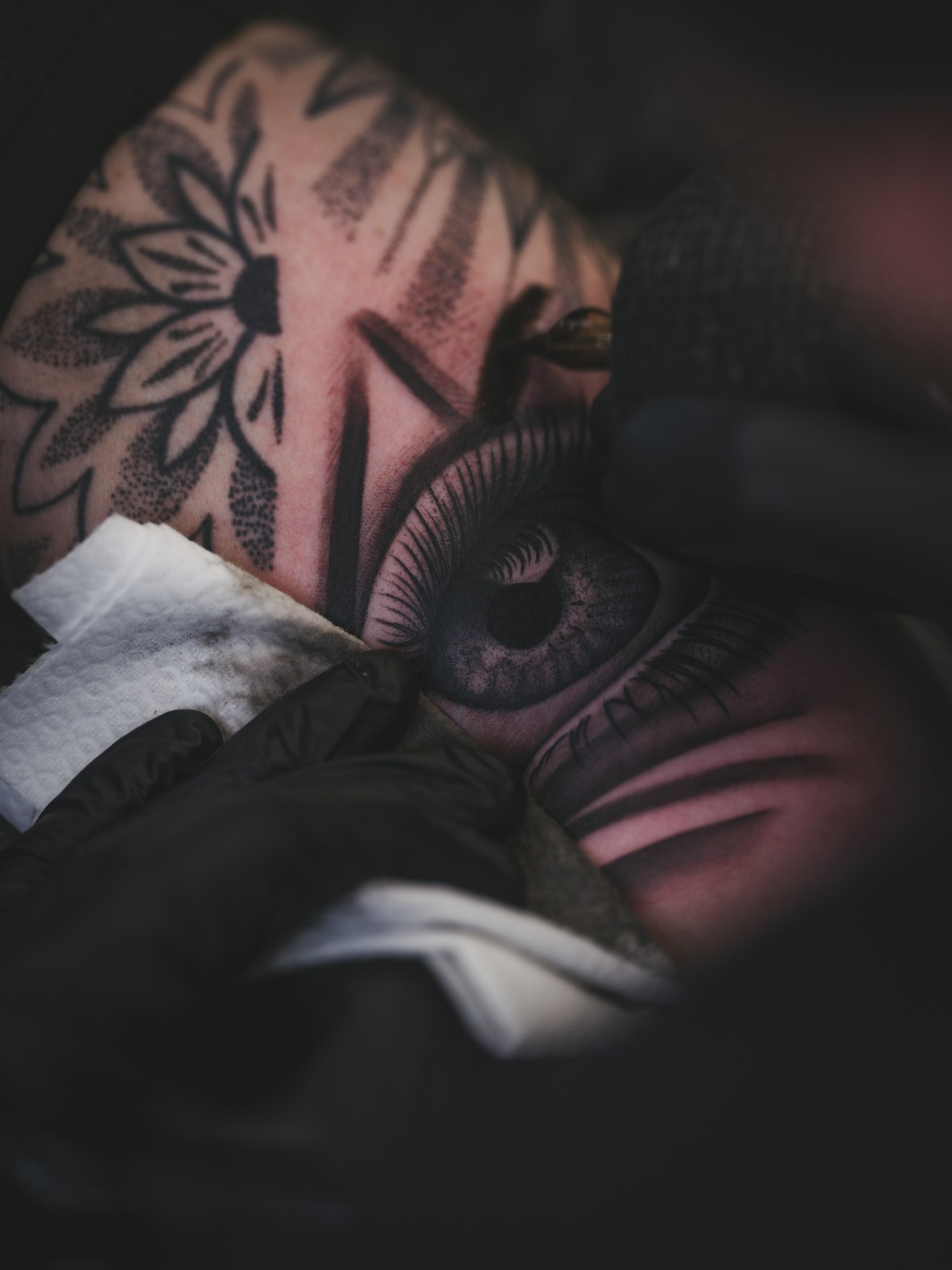 Dotwork Moth — Blackwork flash by Sage Bellamy