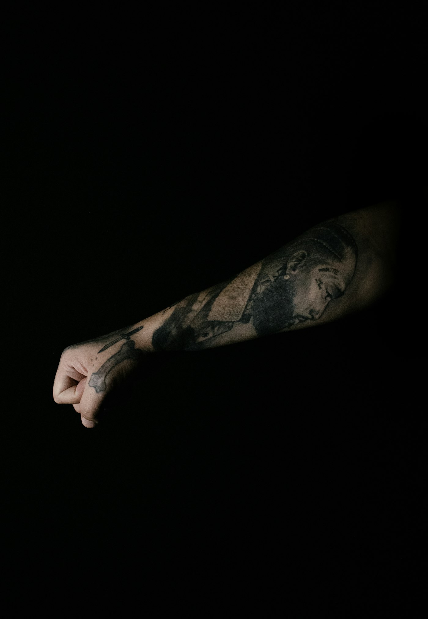 Wolf, Black & Grey — Realism flash by Dom Castillo