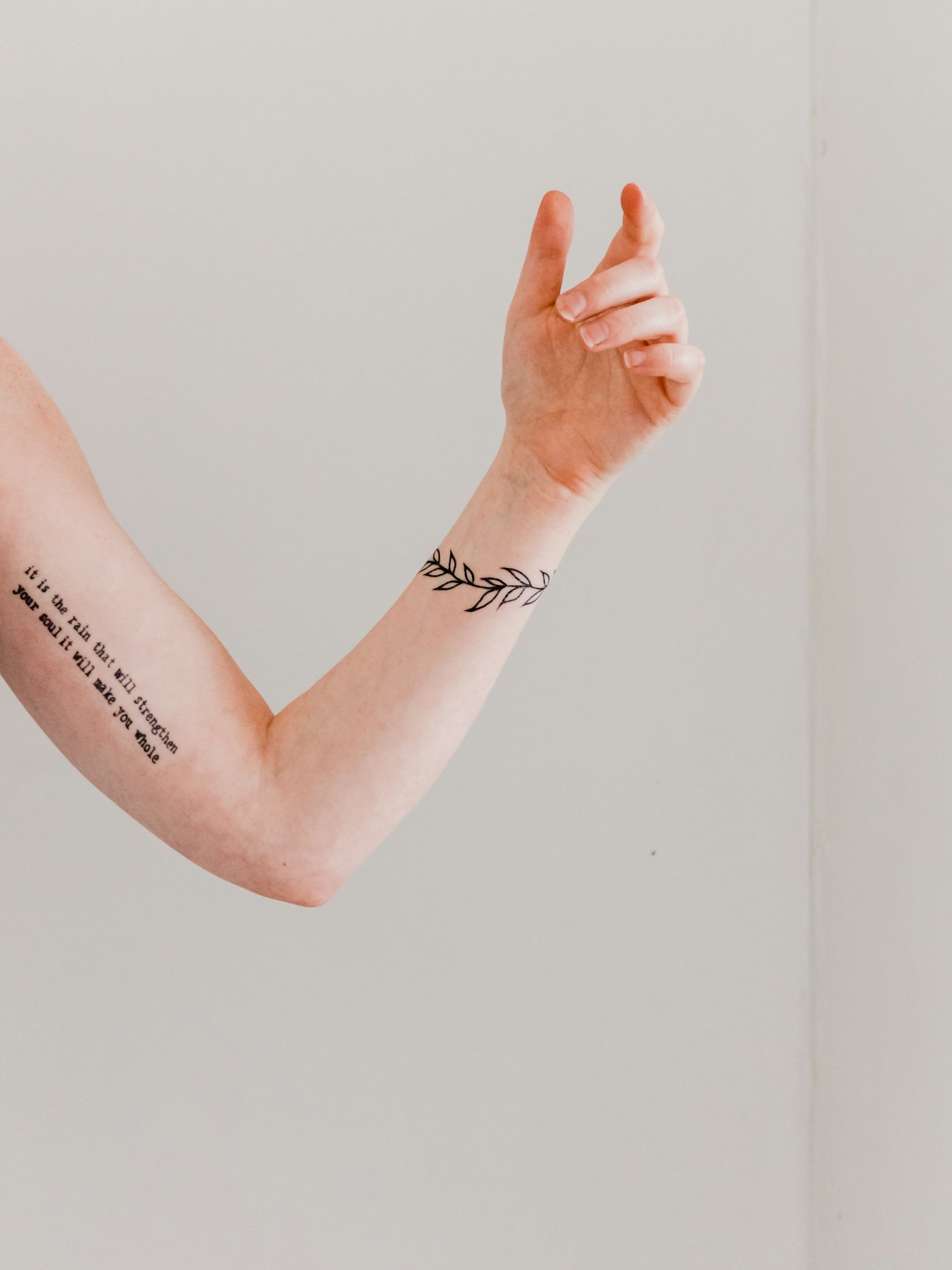 Lettering tattoo example